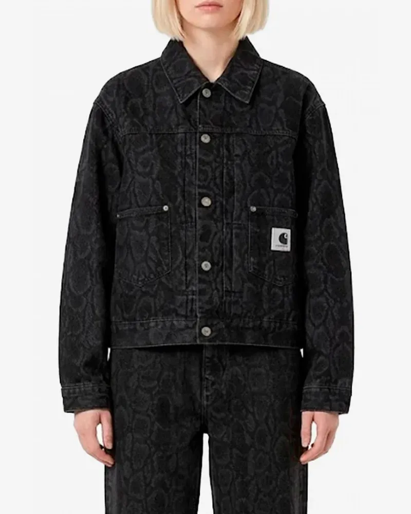 Carhartt WIP Baumwolldenimjacke Schwarz