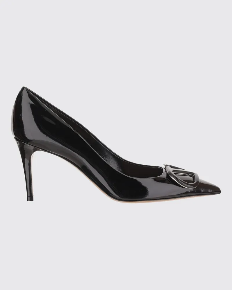 Valentino Garavani VLogo Signature Pumps aus Lackleder mit Stiletto-Absatz Schwarz