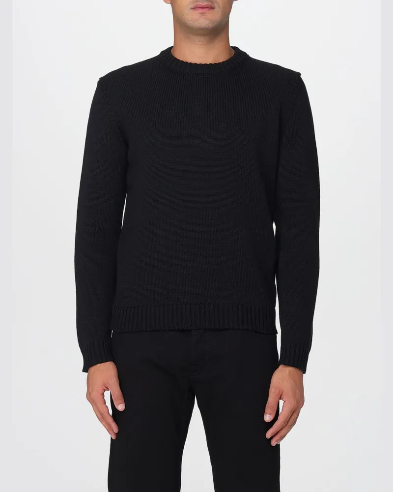 Zanone Sweatshirt herren Schwarz