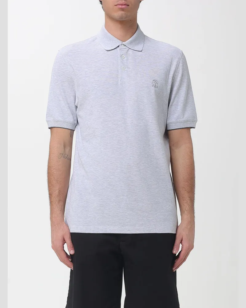 Brunello Cucinelli T-shirt herren Grau