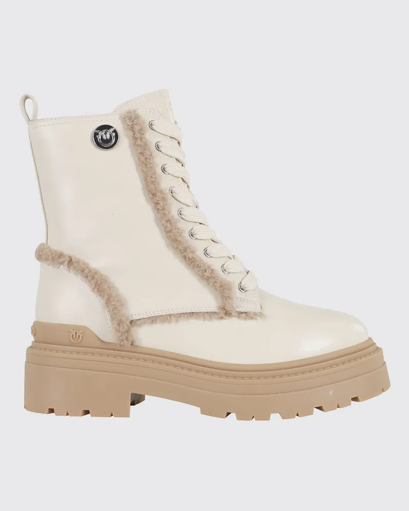 Pinko Flache stiefeletten damen Weiß