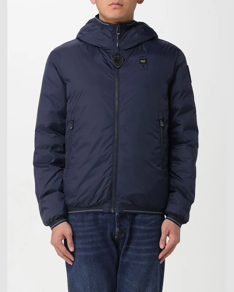 Blauer Jacke herren Blau