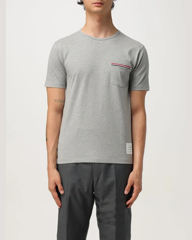 Thom Browne T-shirt herren Grau