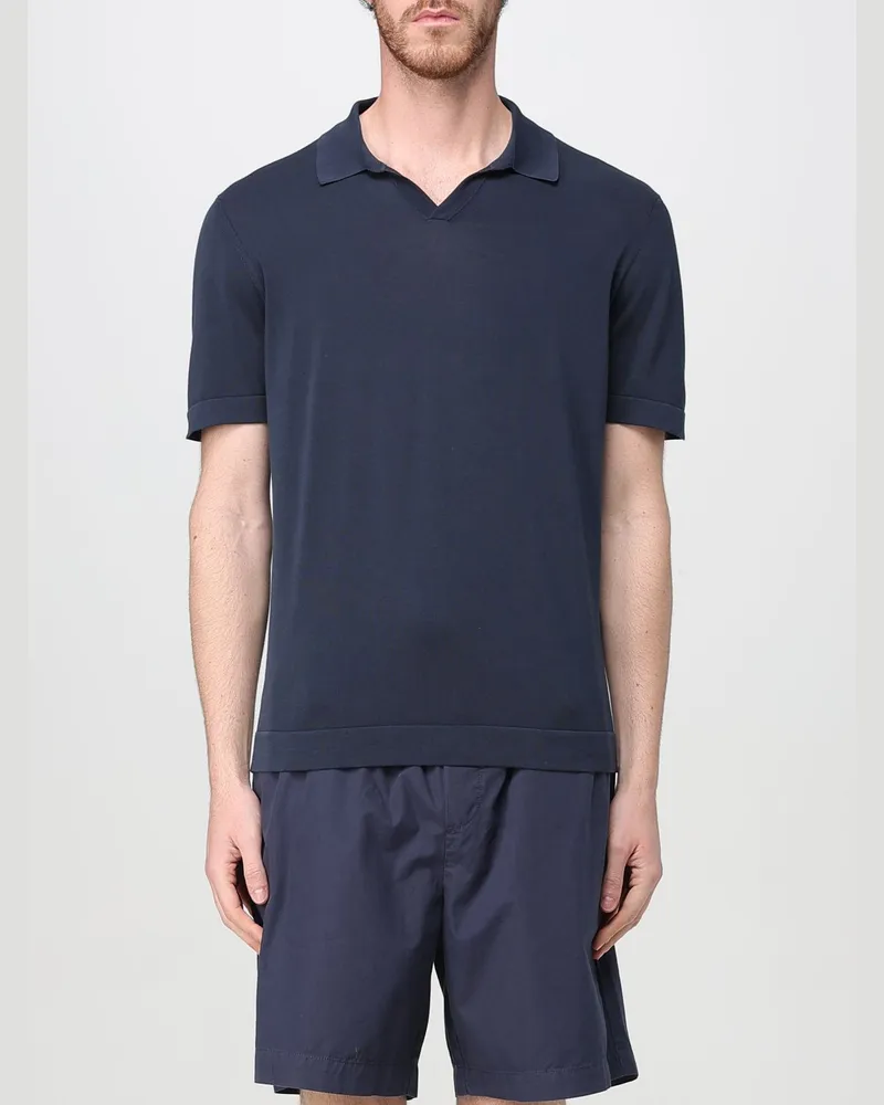 Drumohr  Polo herren Blau