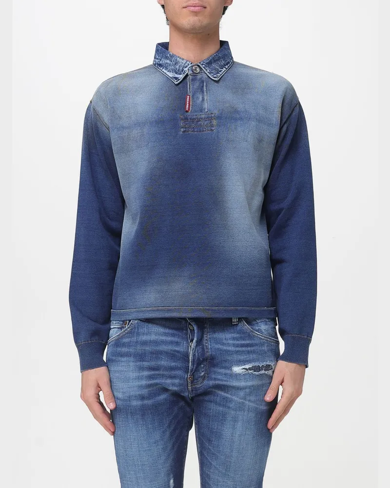 Dsquared2 Sweatshirt herren Blau