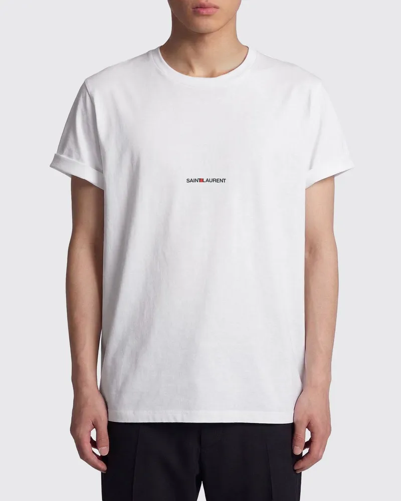Saint Laurent T-shirt herren Weiß