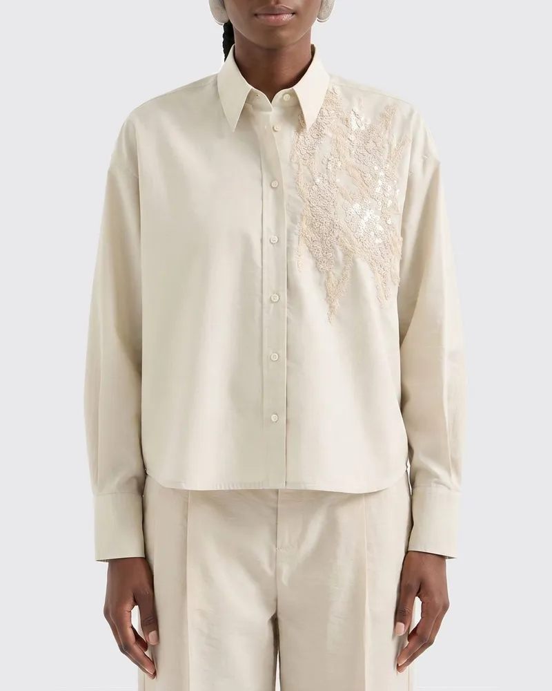 Brunello Cucinelli Hemdbluse damen Beige