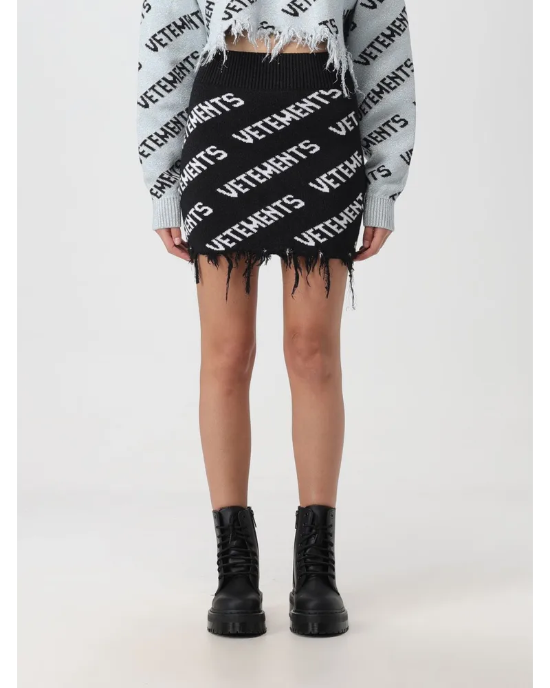 VETEMENTS Rock damen Schwarz