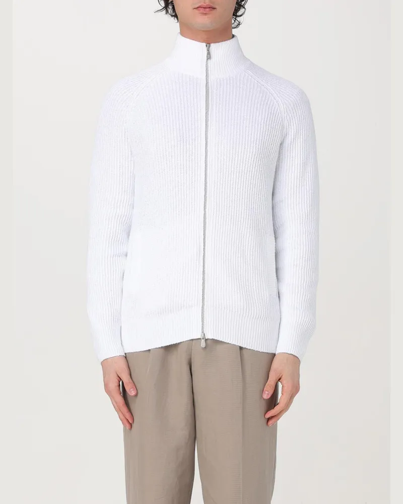 Brunello Cucinelli Strickjacke herren Weiß