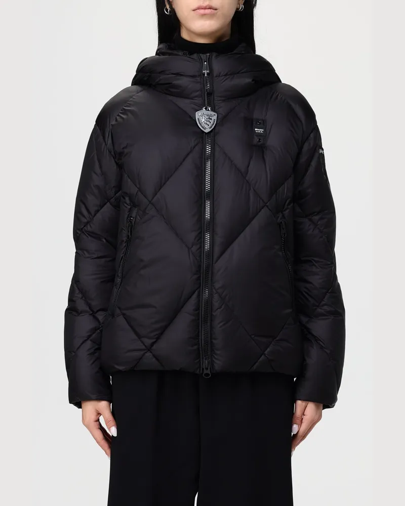 Blauer Jacke damen Schwarz