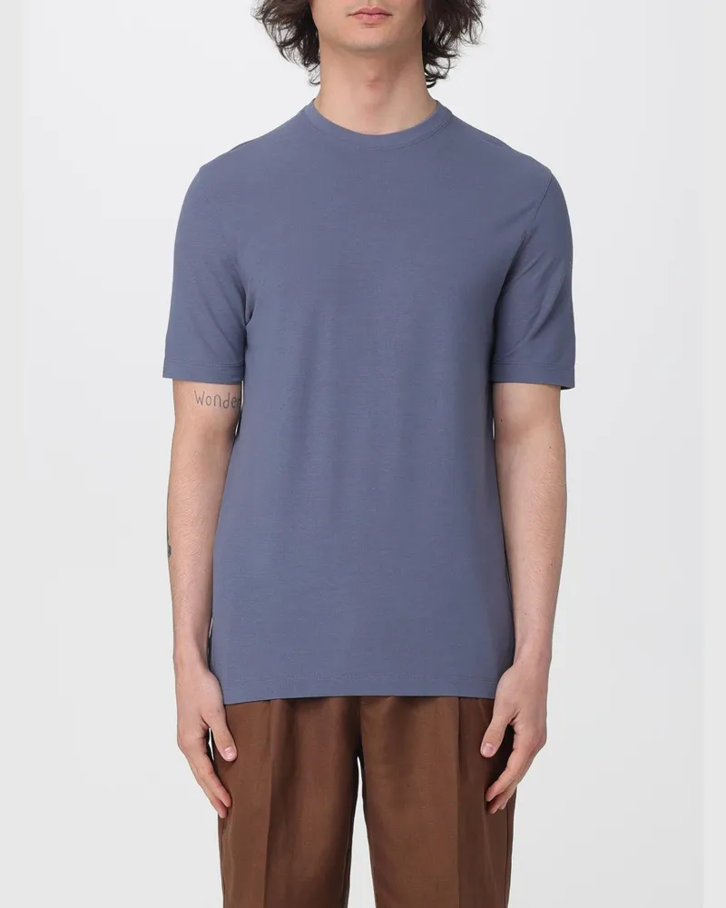 Zanone T-shirt herren Blau