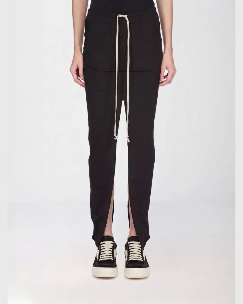 DRKSHDW by Rick Owens Langer Rock aus Baumwolle mit Kordelzug Schwarz