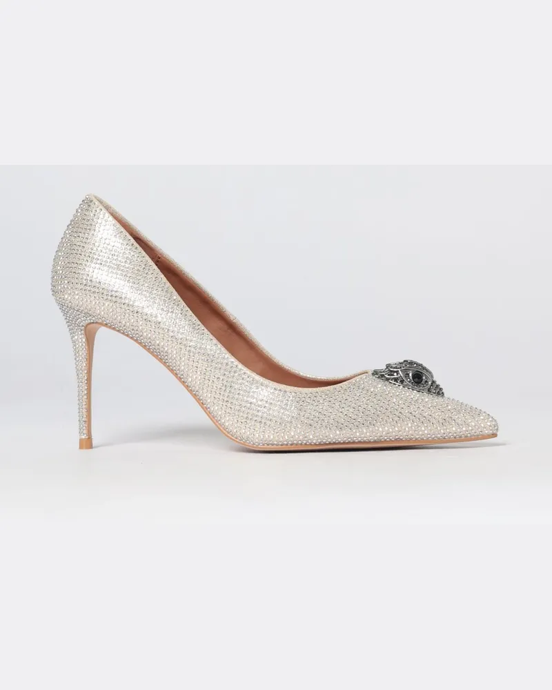 Kurt Geiger Belgravia Satin-Stiletto-Pumps Gold