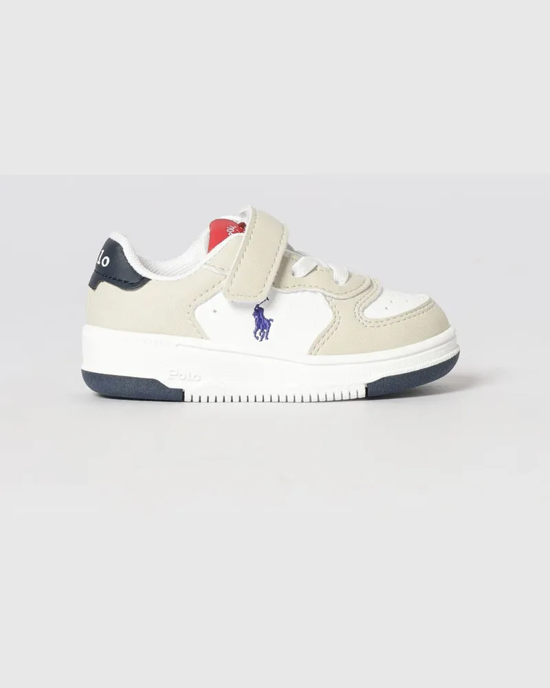 Ralph Lauren Sneakers aus Kunstleder Weiß