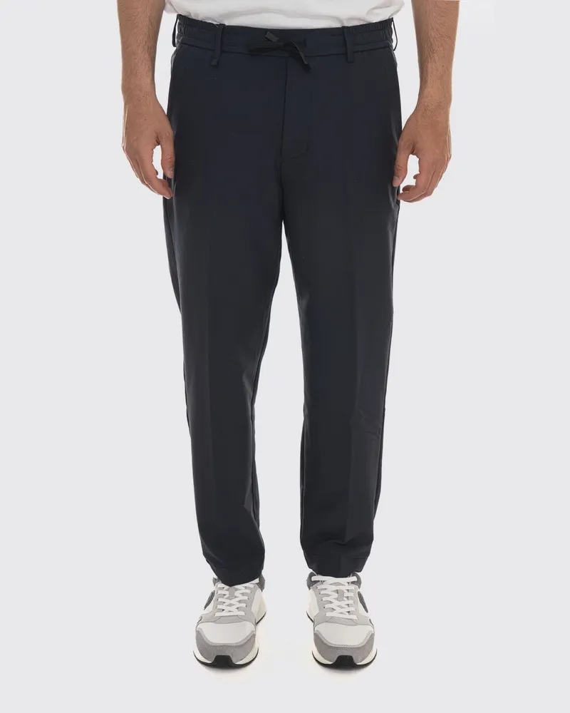 HUGO BOSS Slim-Fit-Jersey-Hose mit Kordelzug und elastischem Bund Blau