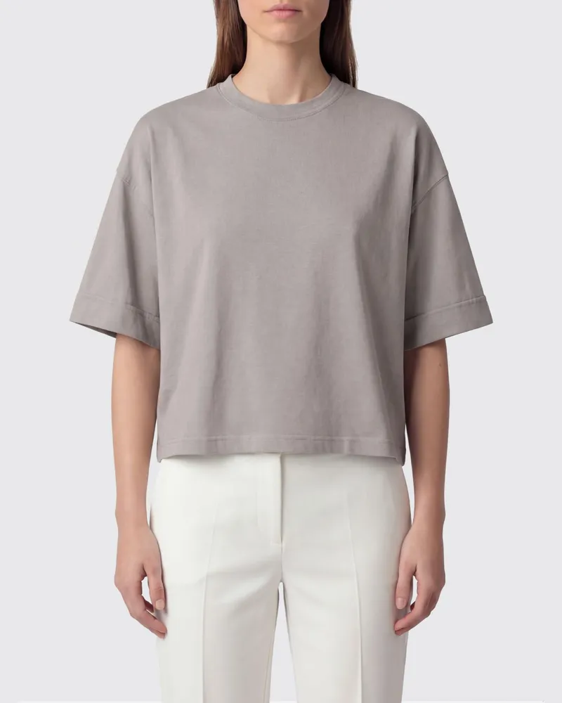 TELA Basic Baumwoll-T-Shirts Grau