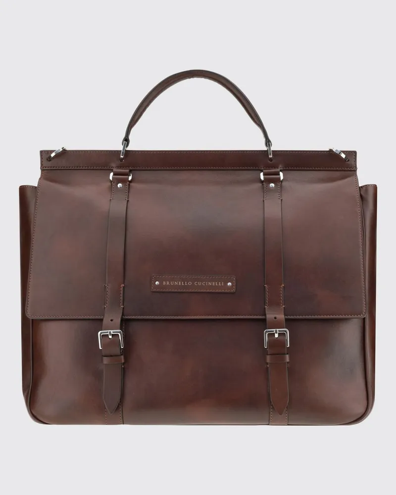 Brunello Cucinelli Tasche herren Kaffee