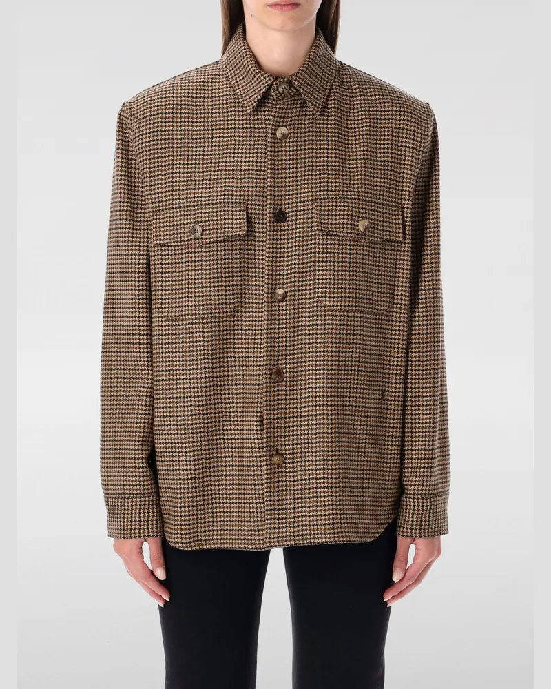 Saint Laurent T-shirt damen Braun