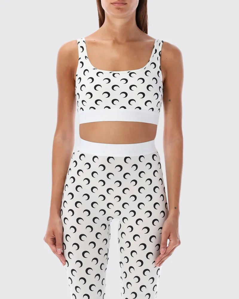 Marine Serre Top damen Weiß