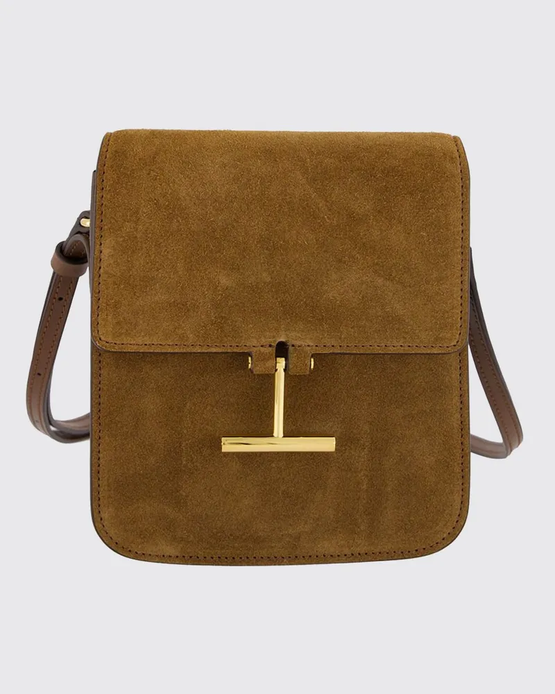 Tom Ford Tara Wildledertasche Braun