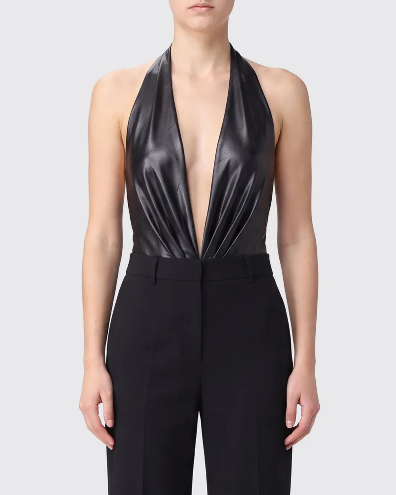 ANDAMANE Neckholder-Body aus Kunstleder Schwarz