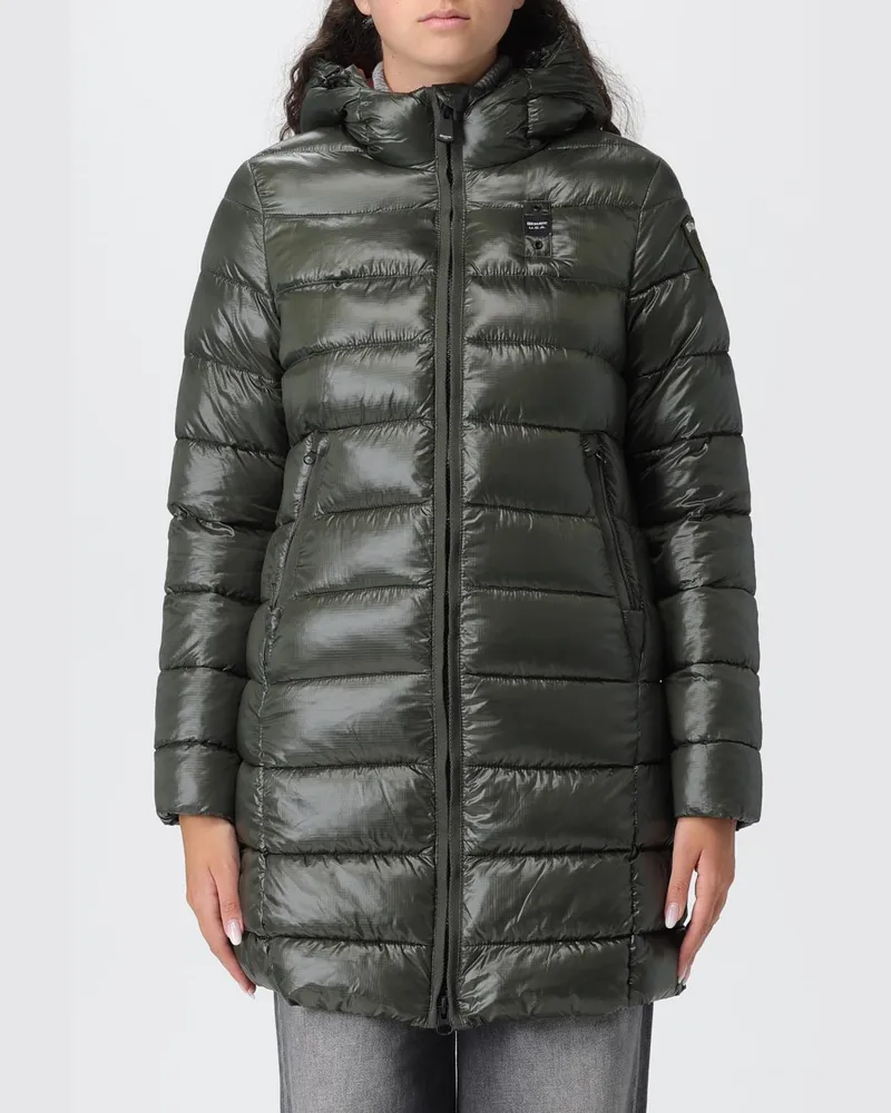 Blauer Jacke damen Grün