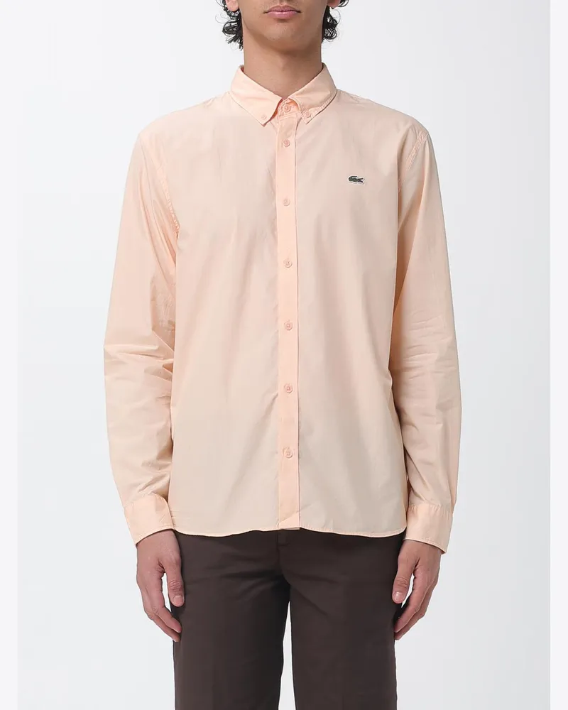 Lacoste Basic Popeline-Hemd Peach