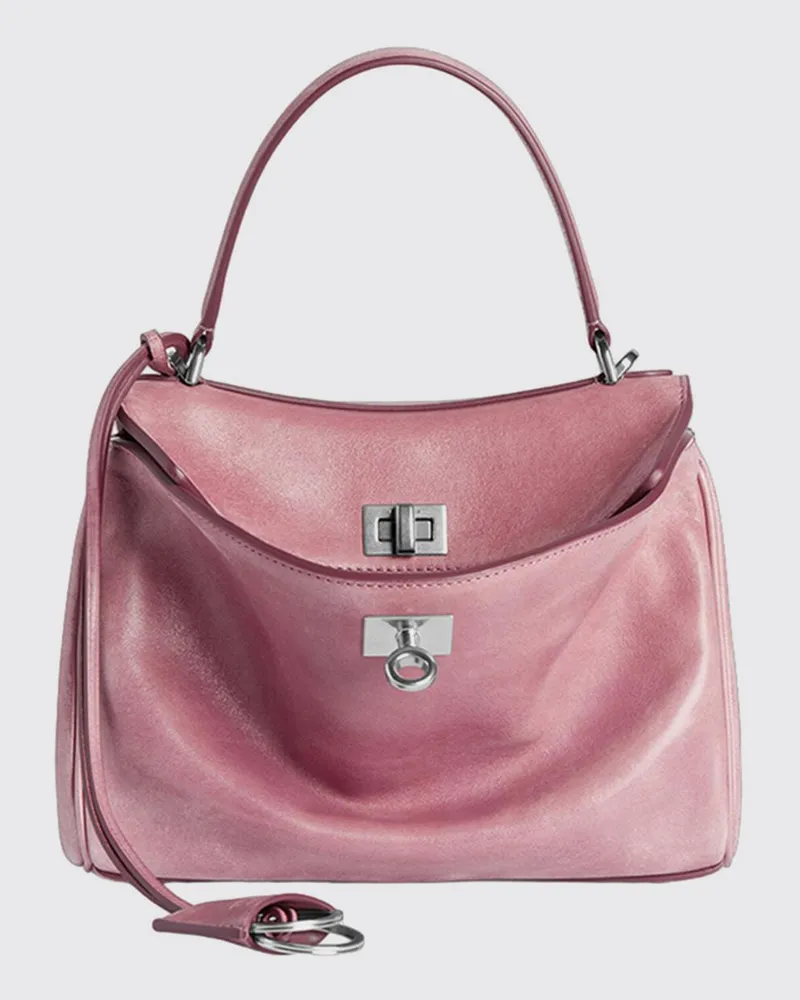 Balenciaga Rodeo Ledertasche Pink