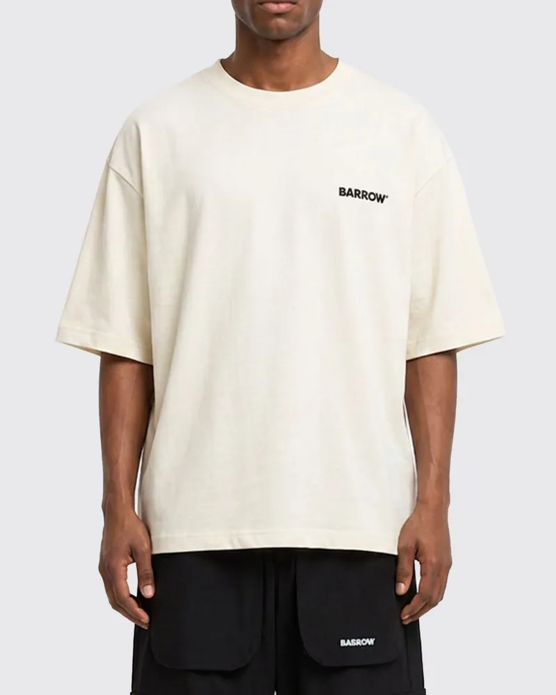 BARROW Baumwoll-T-Shirt mit -Logo Weiß