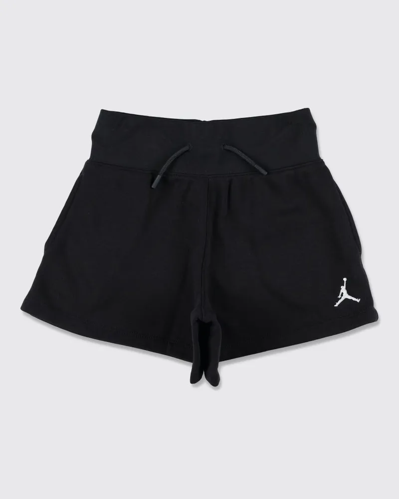 Nike Hochgeschnittene Shorts aus Baumwollmischung von für Jungen mit Kordelzug Schwarz