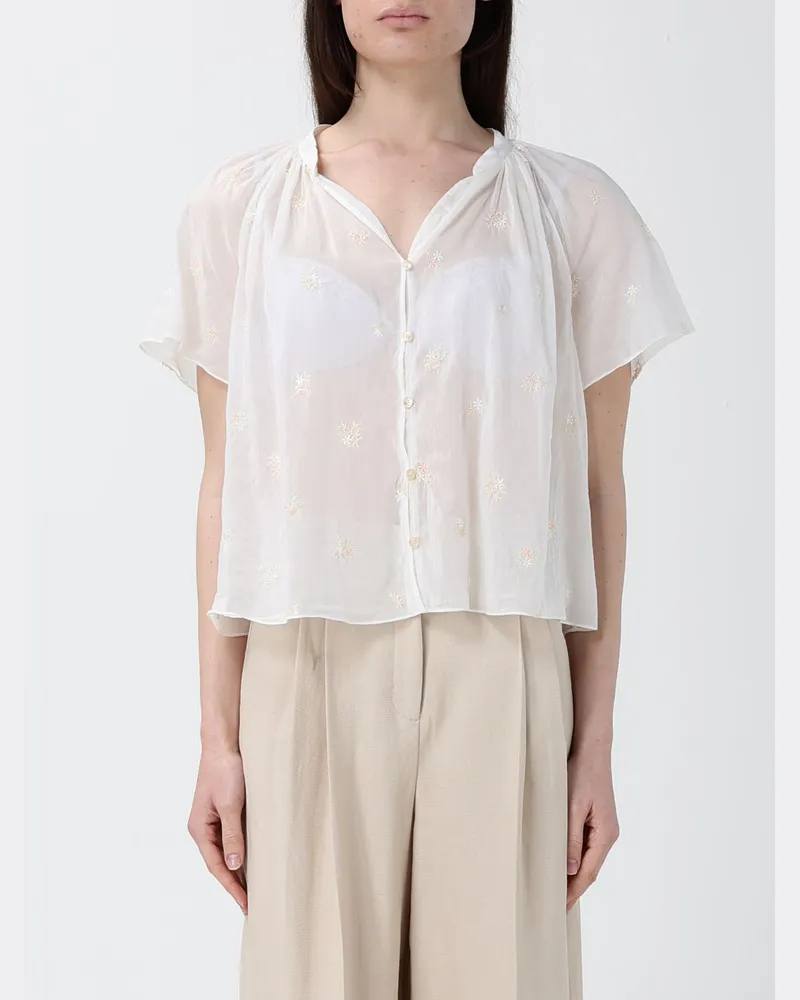 forte_forte Hemdbluse damen Ivory