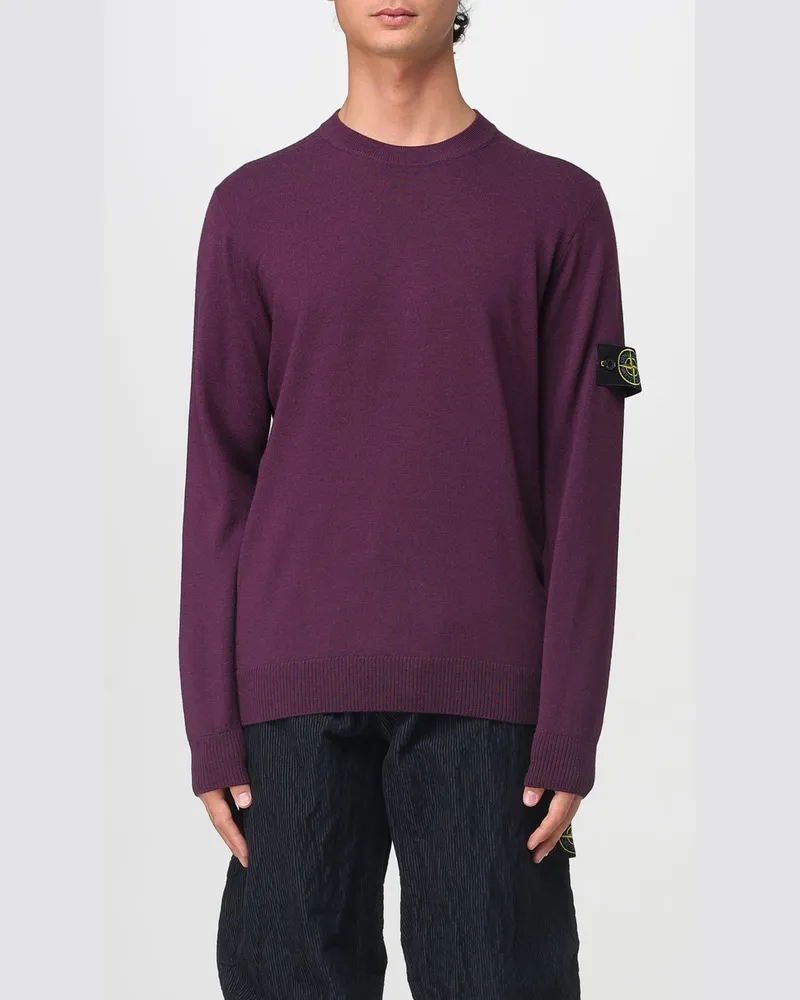 Stone Island Pullover herren Burgunderrot