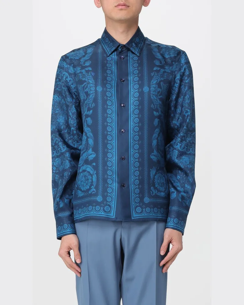 Versace Hemd herren Blau