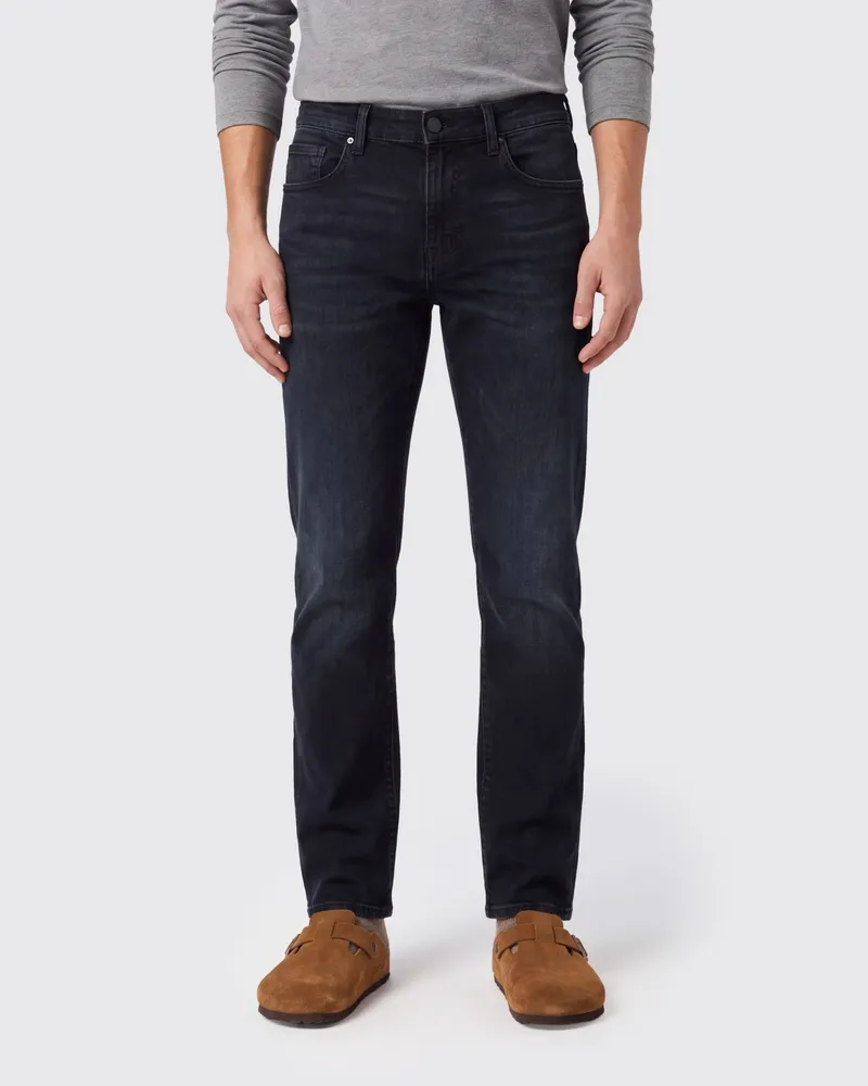 7 for all mankind Slim-Fit-Jeans Slimmy aus Stretch-Denim mit mittlerer Bundhöhe Schwarz