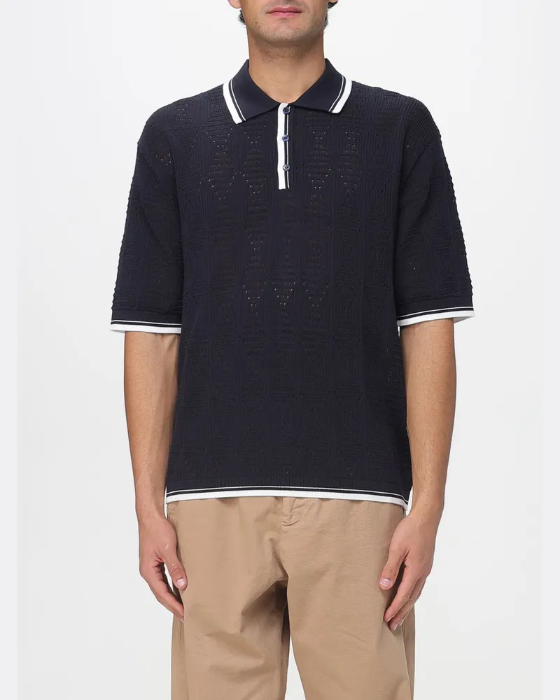 Laneus Polo herren Blau