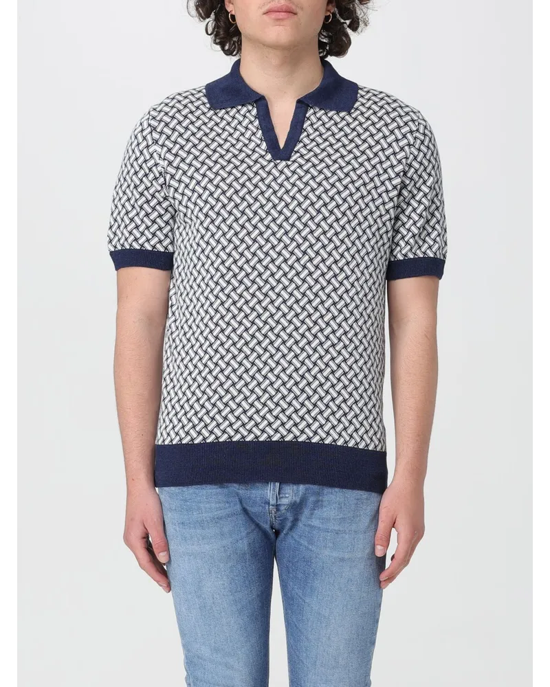 Drumohr  Polo herren Blau