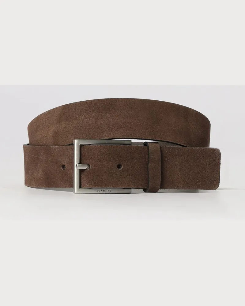 HUGO BOSS Wildleder-Gürtel Dark