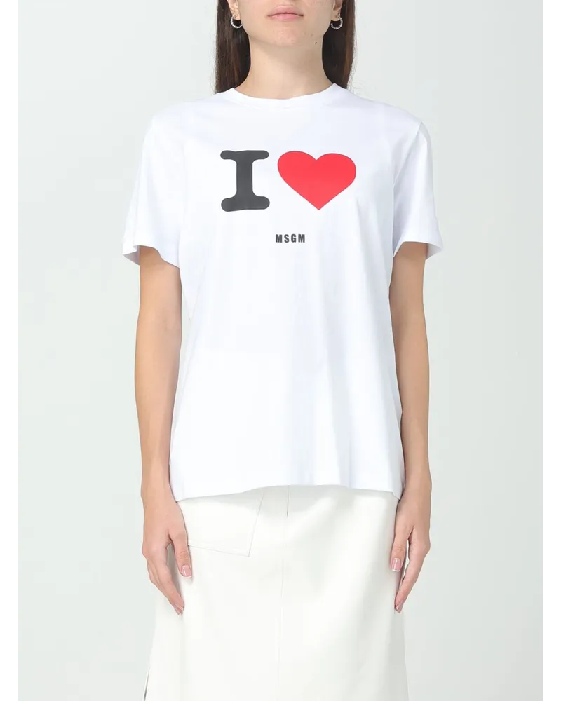 MSGM T-shirt damen Weiß