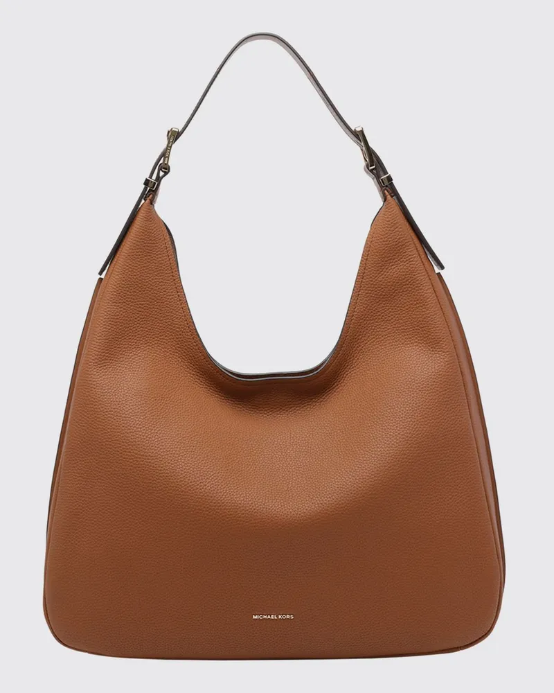 Michael Kors Nolita große Schultertasche von aus genarbtem Leder Braun