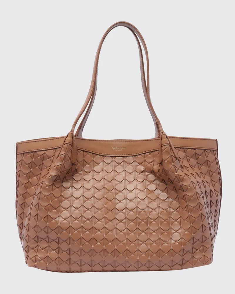 Serapian Schultertasche damen Braun
