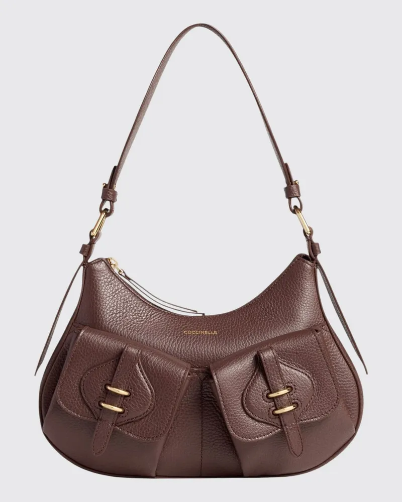 Coccinelle Schultertasche damen Burgunderrot
