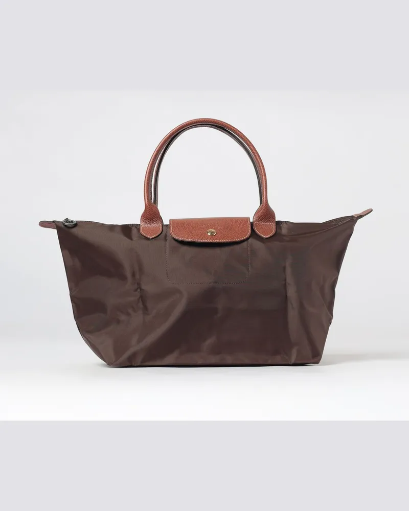 Longchamp Große faltbare Le Pliage Original Handtasche aus Polyamid Braun