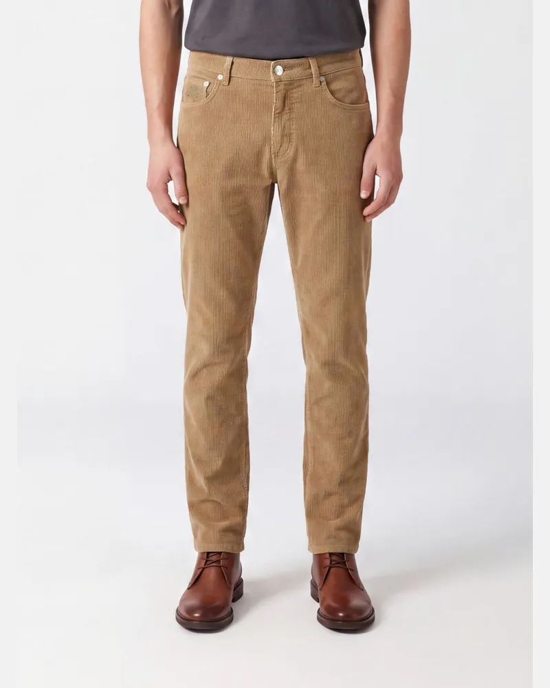 Brunello Cucinelli Slim-Fit-Cordhose aus Baumwolle Camel