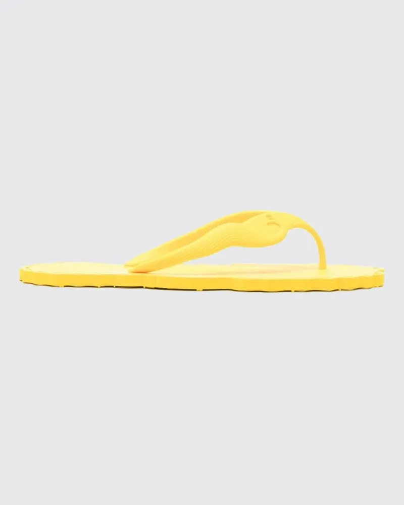 Zimmermann Seafoam Flip-Flop-Sandalen von aus Gummi mit niedrigem Absatz und offener Spitze Gelb