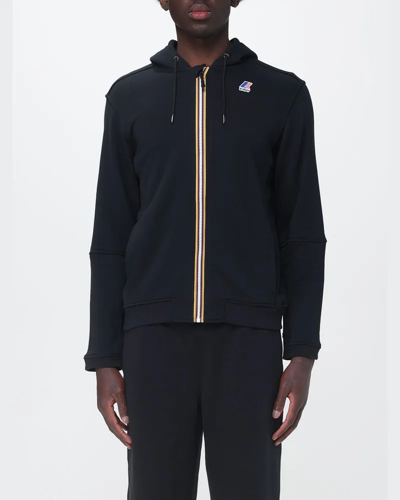 K-Way Prosper Baumwoll-Kapuzenpullover mit Logo Blau