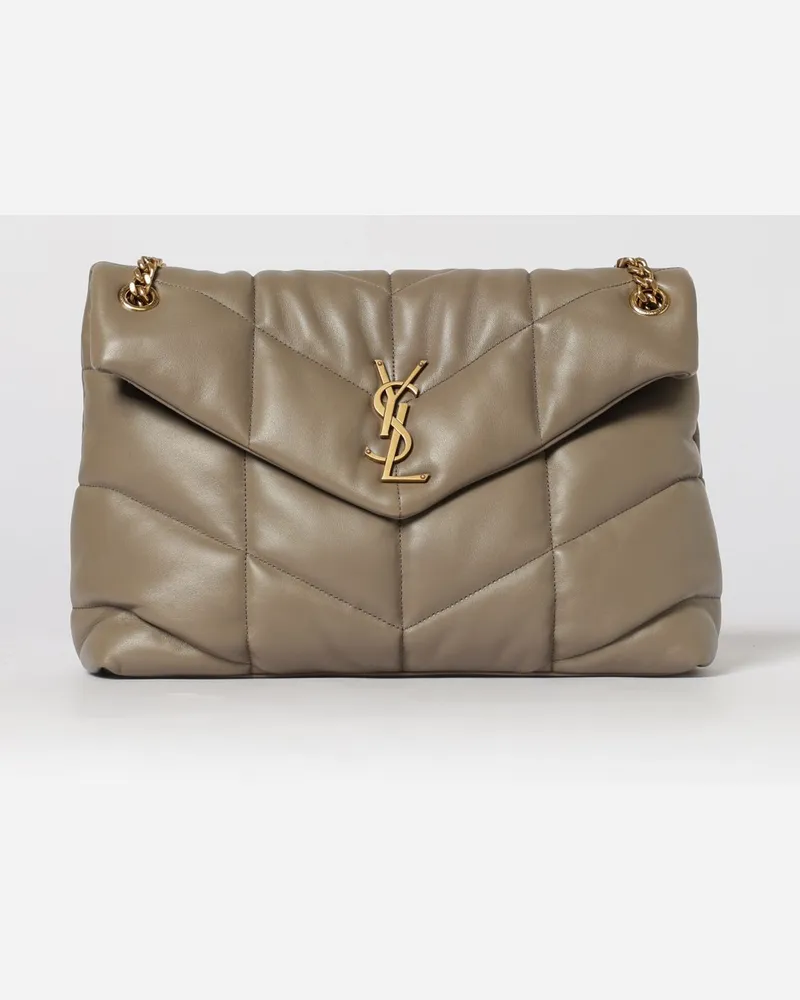 Saint Laurent Schultertasche damen Beige