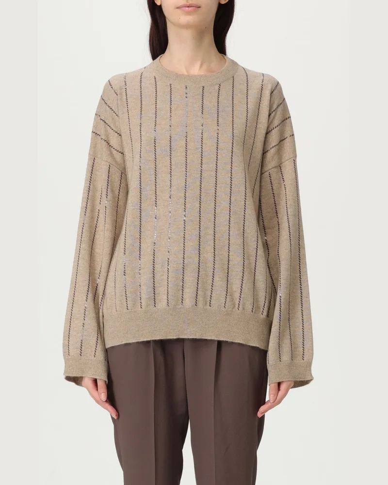 Brunello Cucinelli Pullover damen Braun