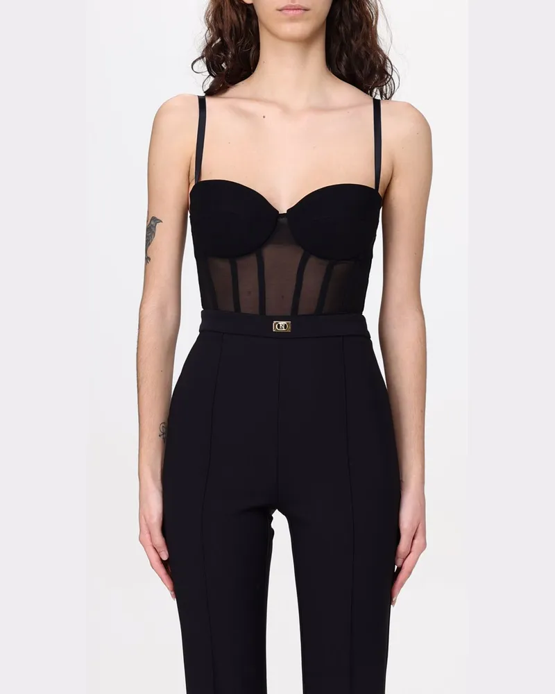 Elisabetta Franchi Body damen Schwarz