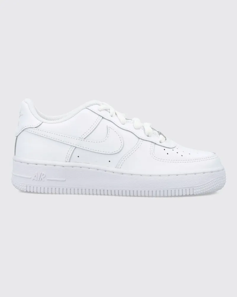 Nike Air Force 1 '07 Leder-Sneaker mit Swoosh-Logo und perforierter Zehenkappe Weiß