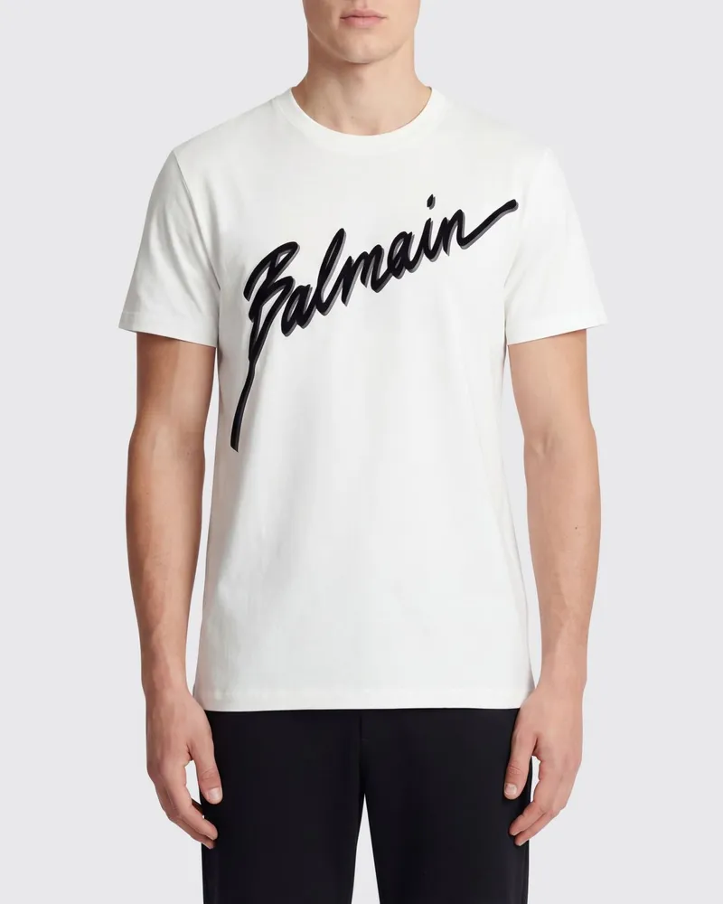 Balmain T-shirt herren Weiß